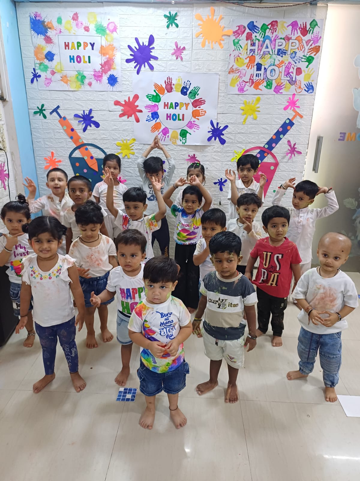 Preschool children in their classroom at Kidz Express